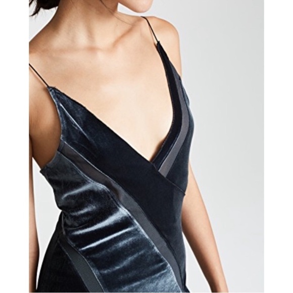 Free People Spliced Velvet Maxi Dress forest green - Picture 4 of 11